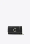 Christian Louboutin Loubi54 Leather Chain Clutch Bag In Black