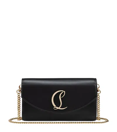 Christian Louboutin Loubi54 Leather Chain Wallet In Black