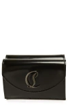 Christian Louboutin Loubi54 Leather Wallet In Black/gun Metal