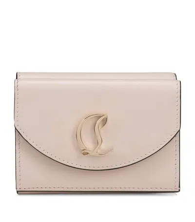 Christian Louboutin Loubi54 Leather Compact Wallet In Red
