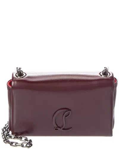 Christian Louboutin Loubi54 Leather Wallet On Chain In Red