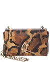 Christian Louboutin Loubi54 Leather Wallet On Chain In Brown