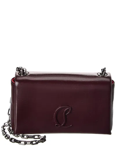 Christian Louboutin Loubi54 Leather Wallet On Chain In Brown