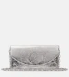 Christian Louboutin Loubi54 Metallic Leather Clutch