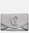 Christian Louboutin Schultertasche Loubi54 Mini In Silver/silver