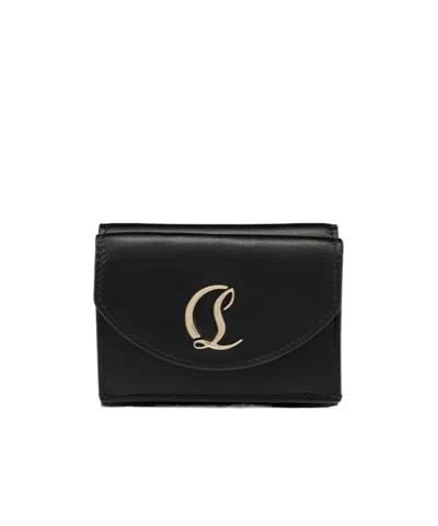 Christian Louboutin Loubi54 Mini Wallet In Black