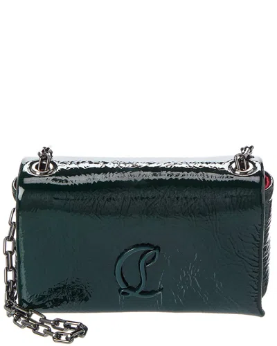 Christian Louboutin Loubi54 Patent Crossbody In Green