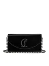 Christian Louboutin Loubi54 Flap Patent Leather Clutch Bag In Black