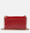 Christian Louboutin Loubi54 Soft Patent Leather Pouch Clutch Bag In Red