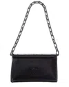 Christian Louboutin Loubi54 Patent Shoulder Bag In Black