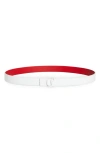 Christian Louboutin Loubi54 Reversible Leather Belt