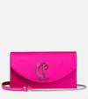 Christian Louboutin Loubi54 Satin Shoulder Bag In Pink
