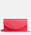 Christian Louboutin Loubi54 Silk-satin Clutch In Red