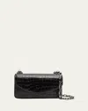 Christian Louboutin Small Loubi54 Alligator Embossed Leather Crossbody Bag In Blackblack