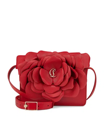Christian Louboutin Loubi54 Small Leather Cross-body Bag In Red