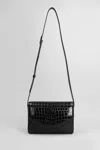 Christian Louboutin Loubi 54 Black Calf Ali Crossbody Bag In Black