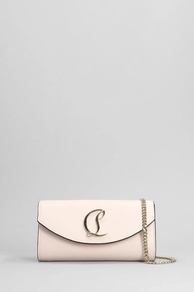 Christian Louboutin Loubi54 Wallet In Rose-pink Leather