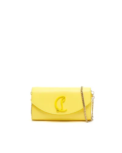 Christian Louboutin Loubi54 Wallet On Chain Bag In Yellow