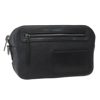 Pre-owned Christian Louboutin Loubiclutch Leather Black Leather Clutche & Pouche Bag ()