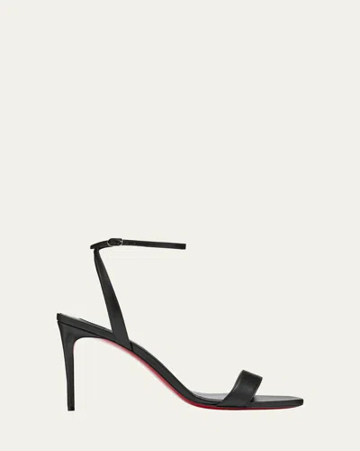 Christian Louboutin Loubigirl Ankle-strap Red Sole Sandals In Black