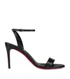 Christian Louboutin O Marylin 85 Black Leather Sandals In Black