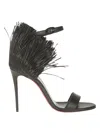 CHRISTIAN LOUBOUTIN LOUBIGIRL RAFFIA 100