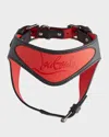 CHRISTIAN LOUBOUTIN LOUBIHARNESS EMPIRE GOMME DOG HARNESS, EXTRA SMALL