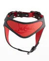 CHRISTIAN LOUBOUTIN LOUBIHARNESS EMPIRE GOMME DOG HARNESS, SMALL