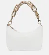 Christian Louboutin Loubitwist Beige Leather Shoulder Bag In Bianco/bianco/bianco