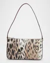 Christian Louboutin Loubila Leopard-print Leather Shoulder Bag In Multi