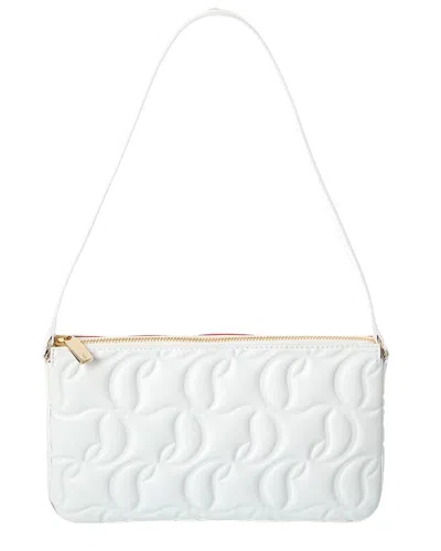 Christian Louboutin Loubila Leather Pouch In White