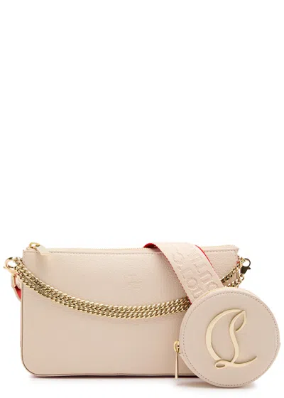 Christian Louboutin Loubila Leather Shoulder Bag In Neutral