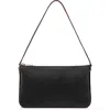 Christian Louboutin Loubila Patent Pouch In Black/red