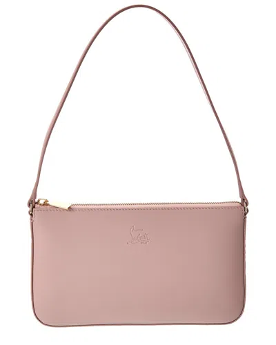Christian Louboutin Loubila Leather Shoulder Bag In Pink
