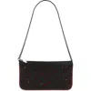 Christian Louboutin Loubila Logo Cutout Leather Shoulder Bag In Black-loubi/loubi