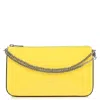 CHRISTIAN LOUBOUTIN CHRISTIAN LOUBOUTIN LOUBILA PATENT LEATHER POUCH WITH CHAIN