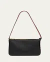 Christian Louboutin Loubila Shoulder Bag In Nappa In Black/red