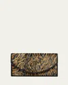 Christian Louboutin Loubin54 Ocelot Sequined Satin Clutch Bag In Multi