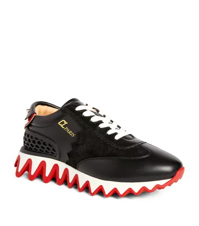 Christian Louboutin Logo Casual Sports Shoes In Black