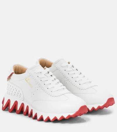 CHRISTIAN LOUBOUTIN LOUBISHARK LEATHER SNEAKERS,P00529748