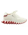 Christian Louboutin Loubishark Calfskin Sneakers In White