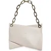 Christian Louboutin Loubitwist Chain Leather Shoulder Bag In 5446 Leche/ Gold