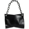 Christian Louboutin Loubitwist Chain Shoulder Bag In Leather In Black