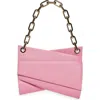 Christian Louboutin Loubitwist Chain Leather Shoulder Bag In P946 Calipso/ Gold