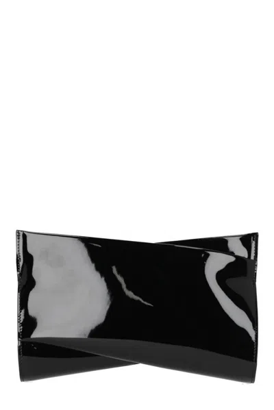Christian Louboutin Loubitwist Chained Small Clutch Bag In Black