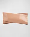 Christian Louboutin Loubitwist Clutch In Patent Leather In Nude