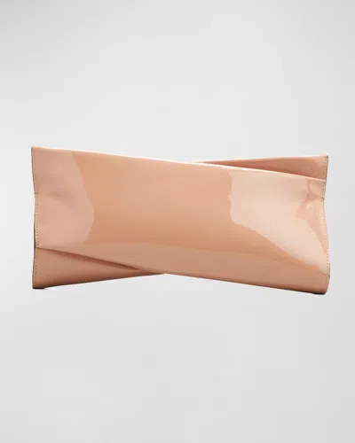 CHRISTIAN LOUBOUTIN LOUBITWIST CLUTCH IN PATENT LEATHER