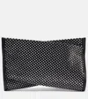 Christian Louboutin Loubitwist Small Embellished Leather Clutch In Black