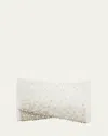 Christian Louboutin Loubitwist Small Embellished Satin Clutch Bag In Bianco/crystal