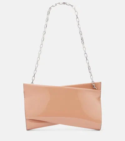 Christian Louboutin Loubitwist Small Patent Leather Clutch